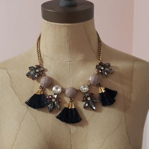 Ann Taylor Tassel Statement Necklace